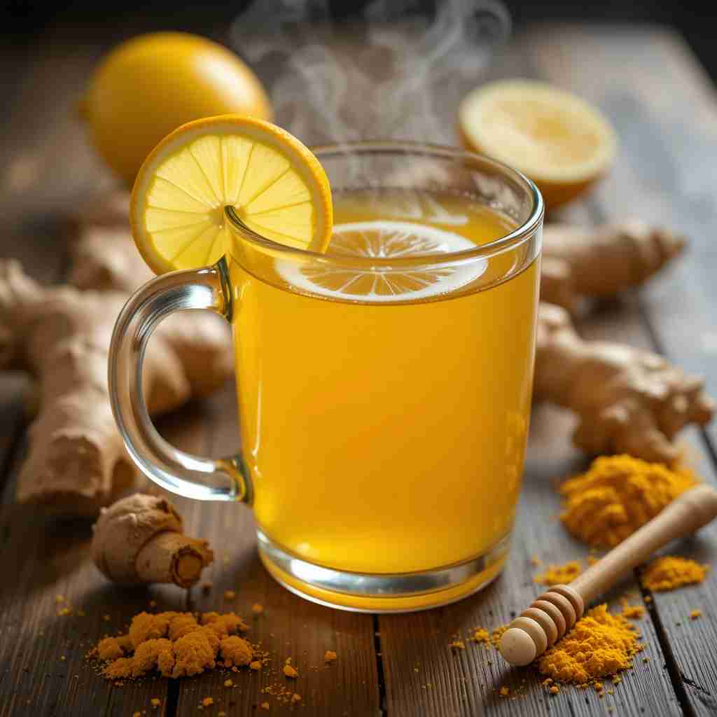 Ginger Turmeric Lemon Detox Tea