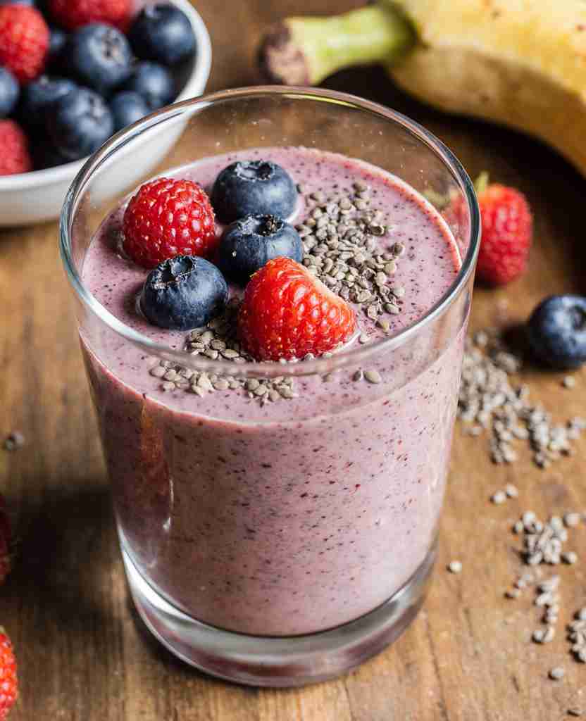 Banana Berry Protein Smoothie
