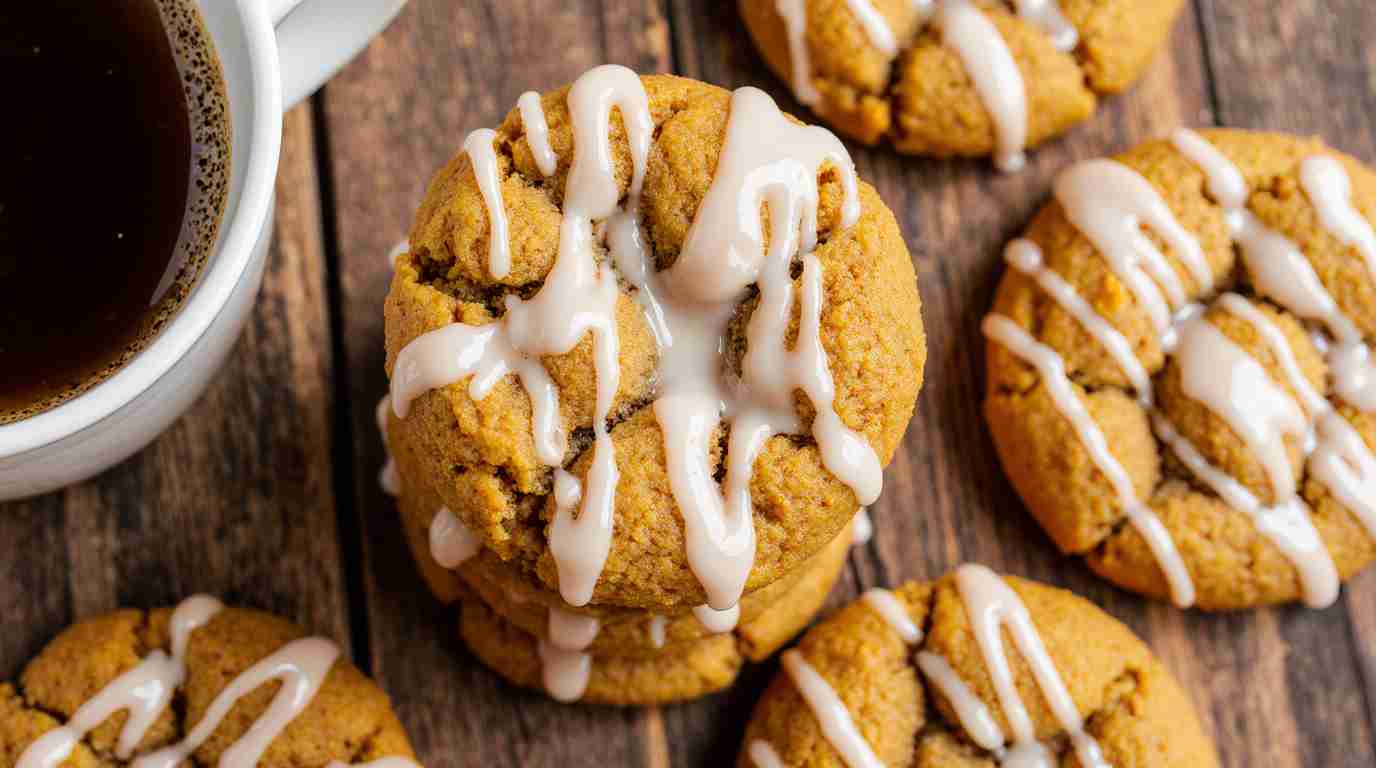 Fluffy Pumpkin Spice Latte Cookies