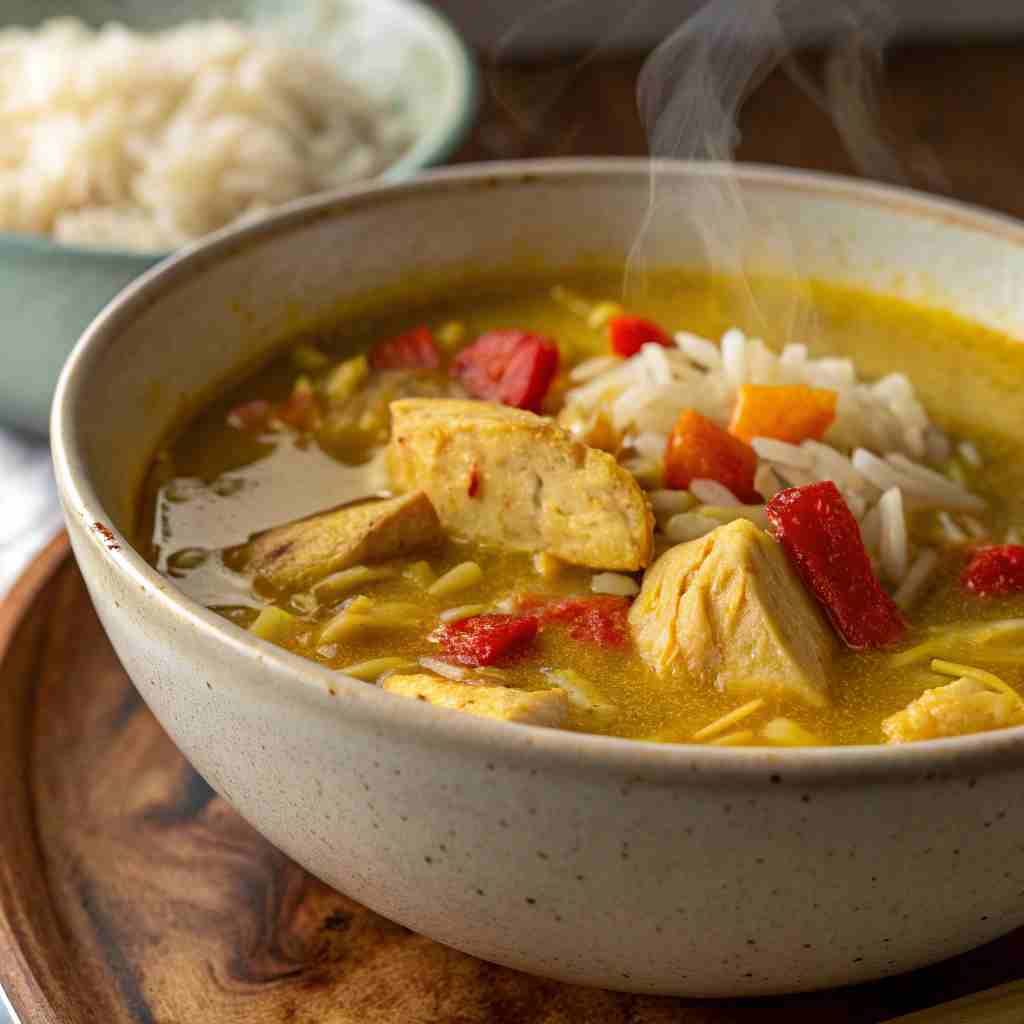 Lemon Ginger Turmeric Chicken and Rice Soup - Anti-Inflammatory Bowl 2 Ginger Turmeric Chicken and Rice Soup