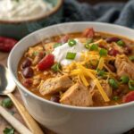 Slow Cooker Cream Cheese Crack Chicken Chili