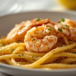 lemon garlic shrimp pasta