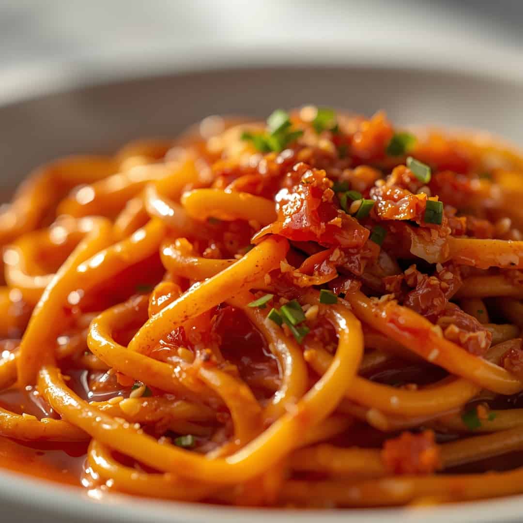 spicy gochujang noodles